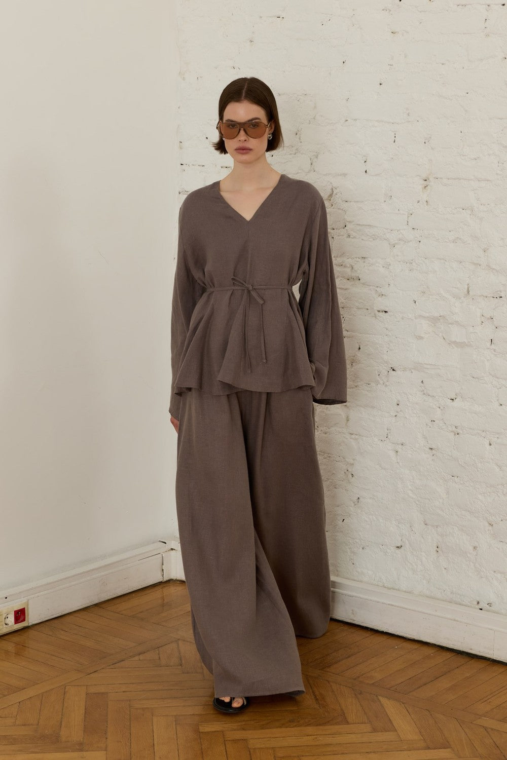 Layal Terracotta Blouse