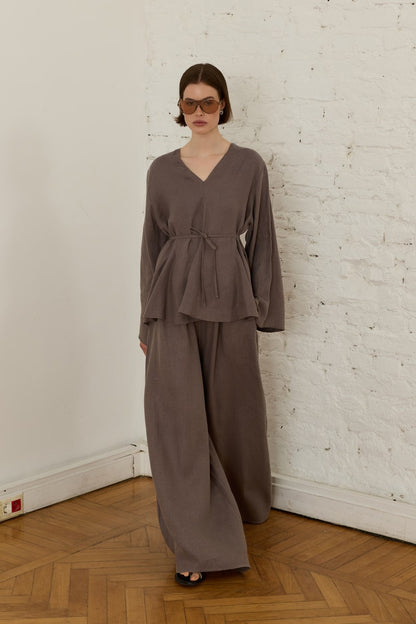 Layal Terracotta Blouse