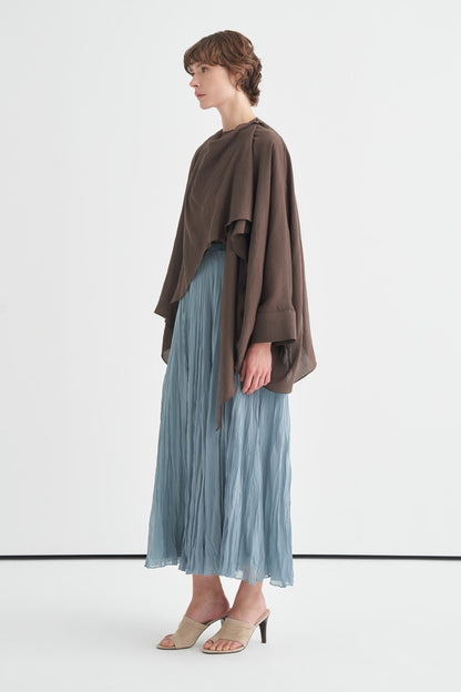 Luce Blouse with Shawl Detail, Soft Pink
