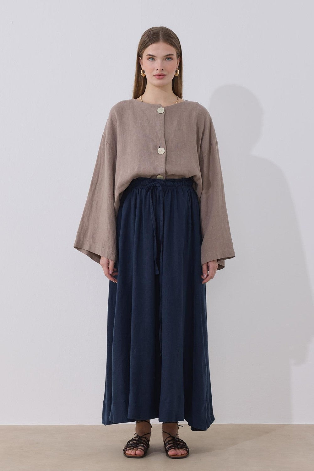 Mona Linen Jacket Beige
