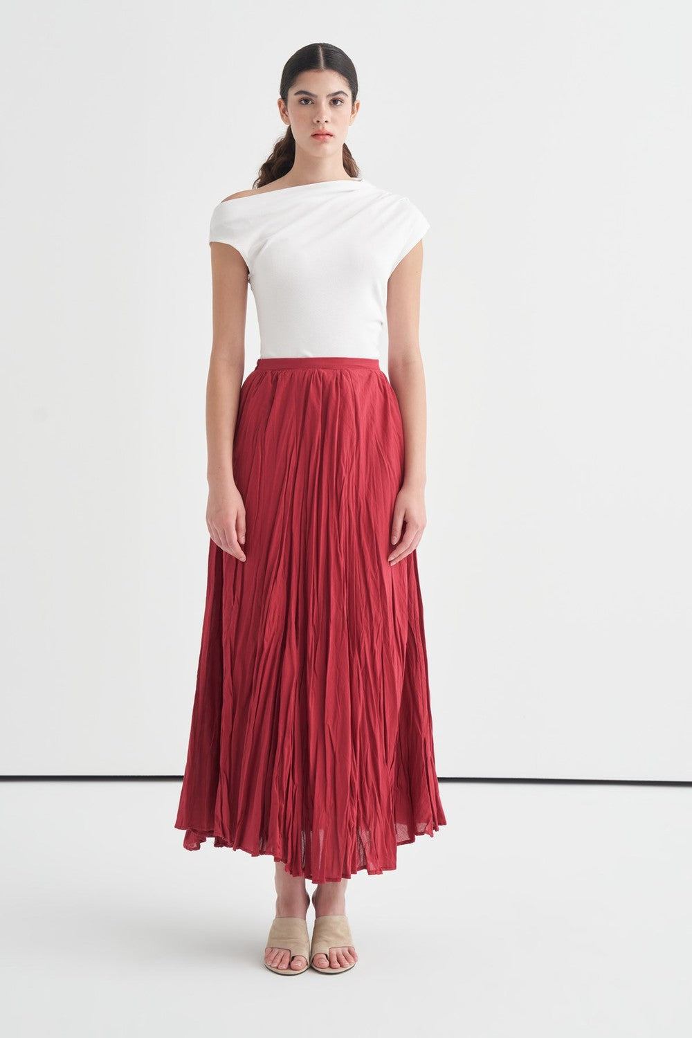 Voile Crush Skirt Lilac