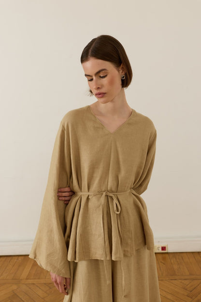 Layal Terracotta Blouse