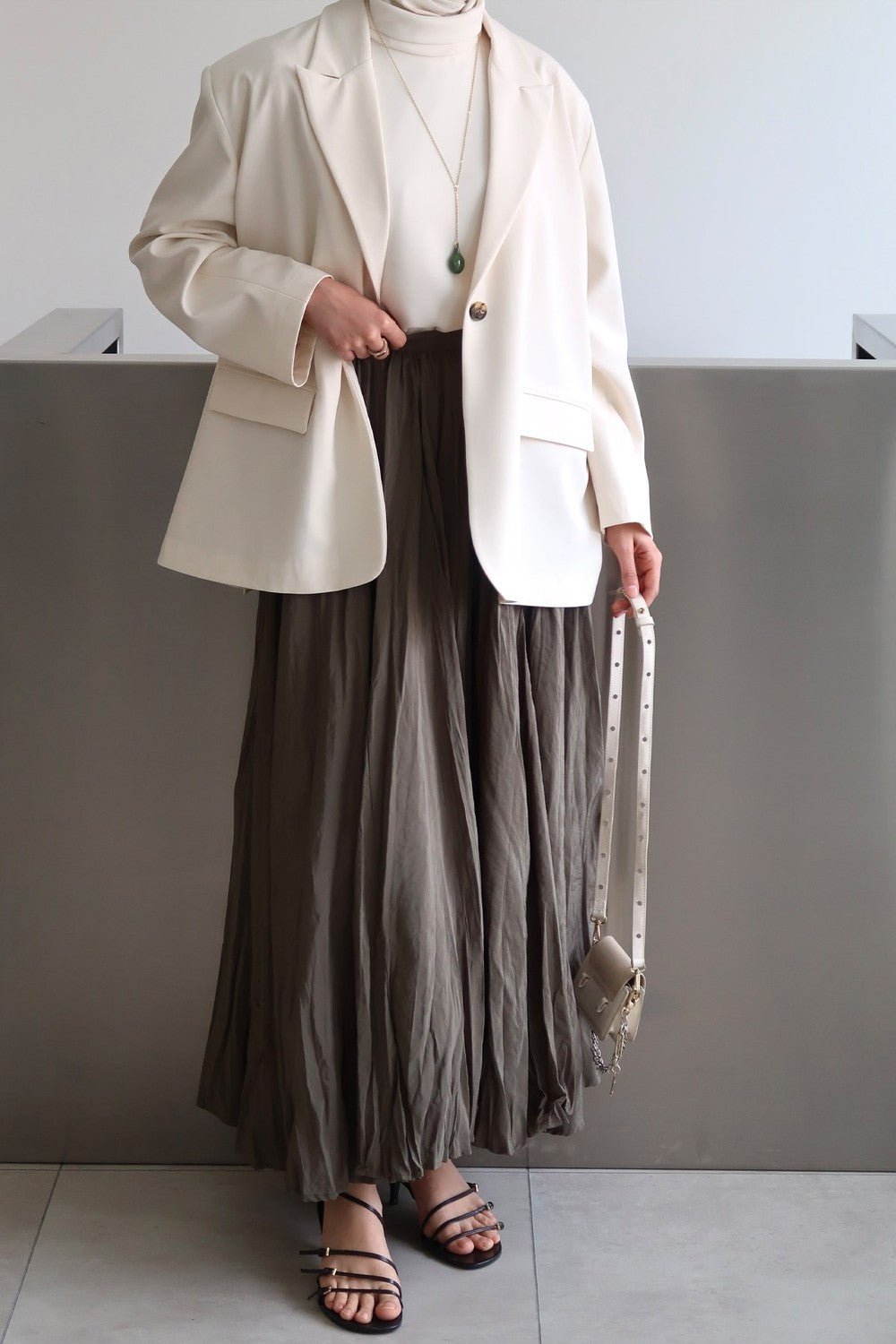 Crush Skirt Burgundy