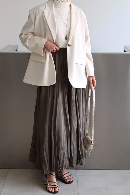 Crush Skirt Burgundy