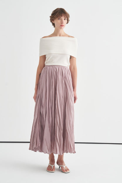 Voile Crush Skirt Lilac