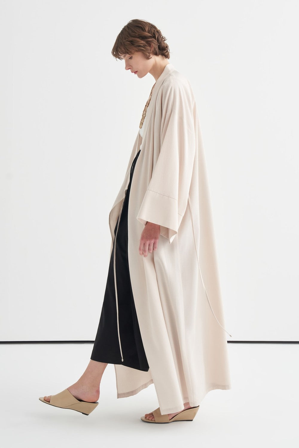 Carmen Tie-Detail Kimono, Black