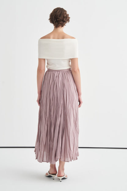 Voile Crush Skirt Lilac