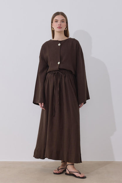 Mona Linen Jacket Beige
