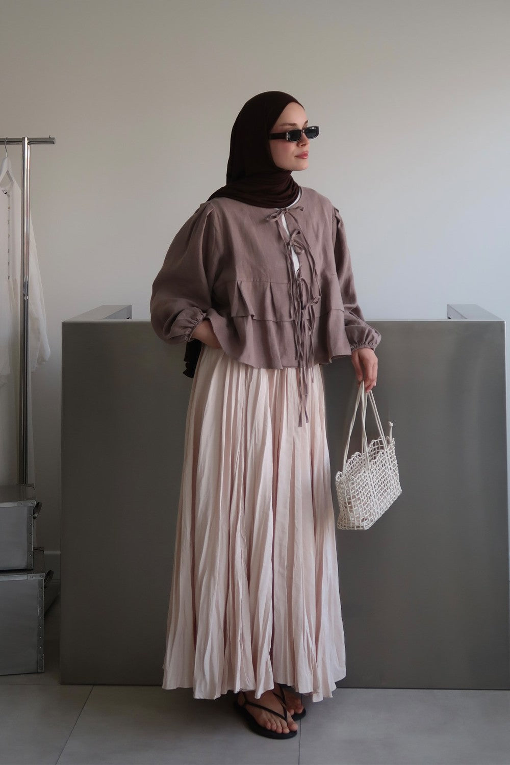 Crush Skirt Burgundy