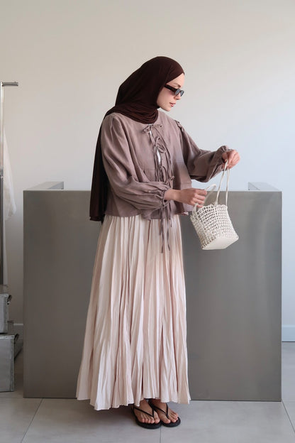 Crush Skirt Burgundy