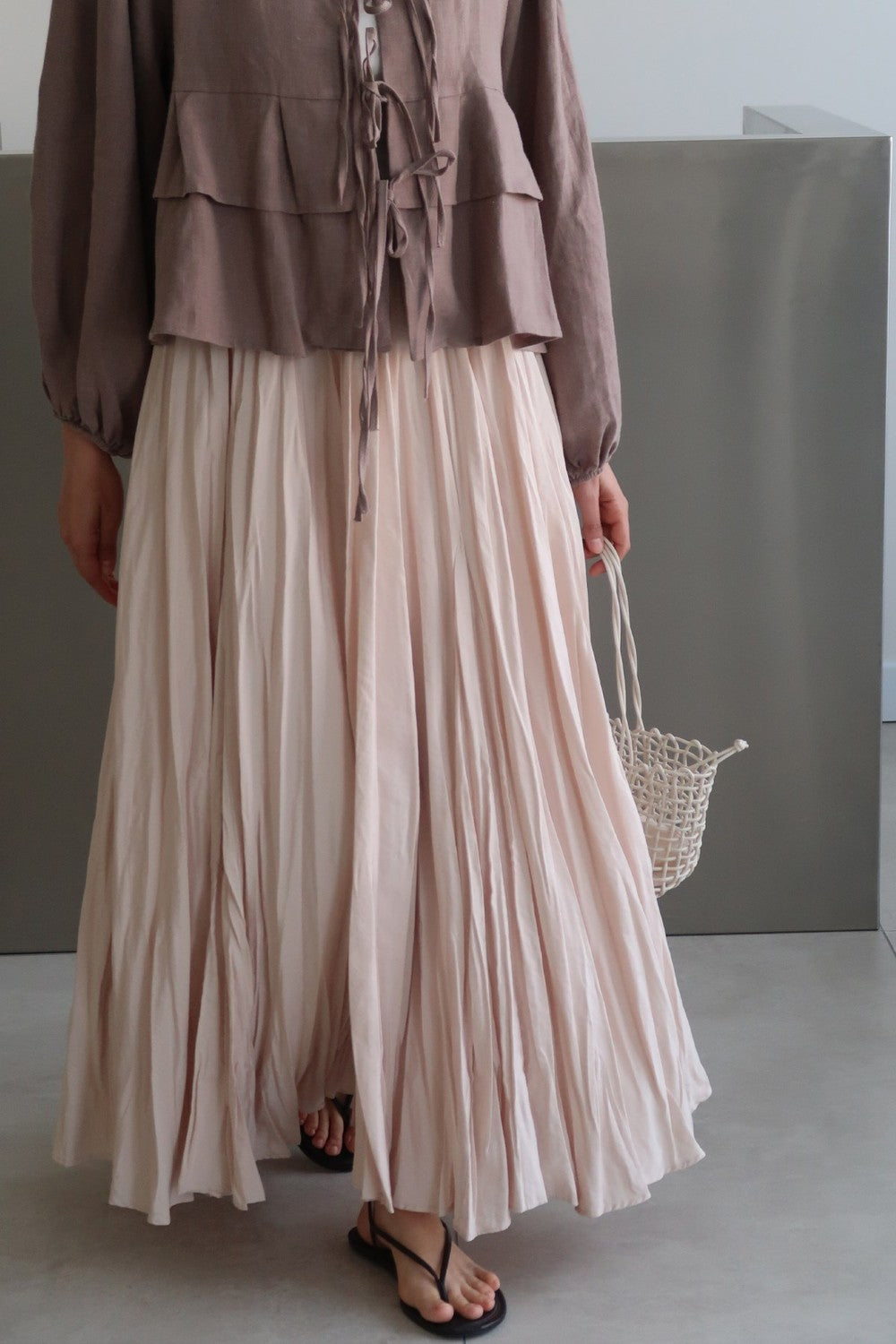 Crush Skirt Burgundy