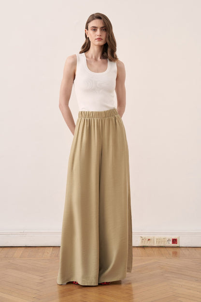 Kater Elastic Waist Trousers, Brown
