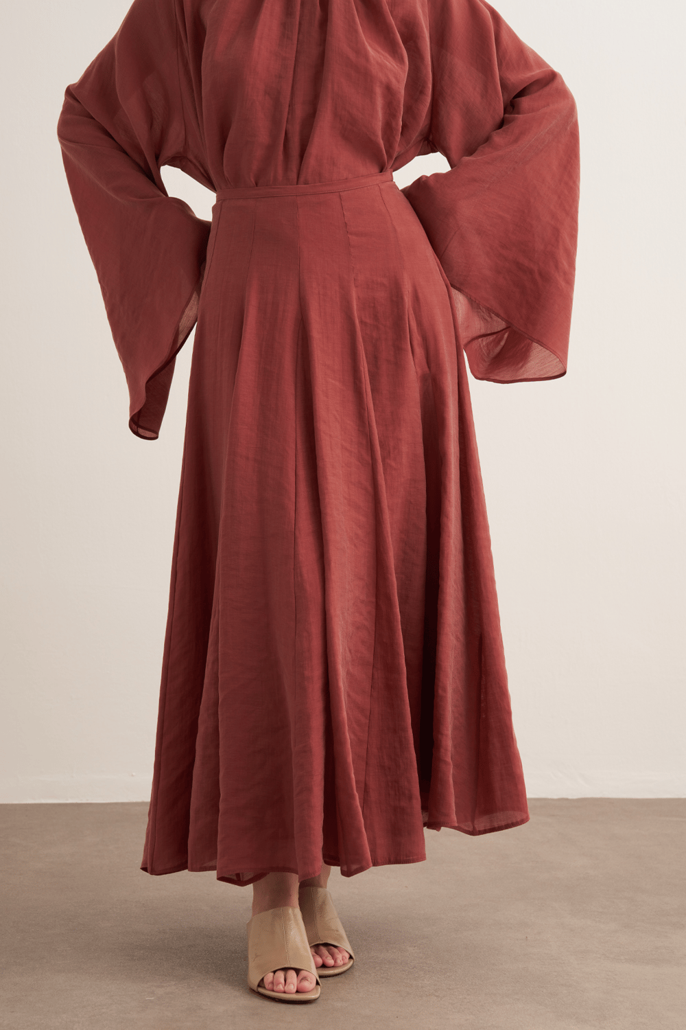 Tyra Cup Stitch Skirt Rose