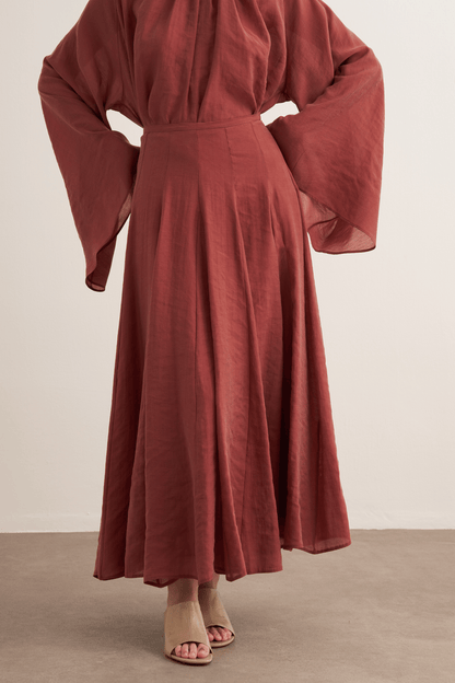 Tyra Cup Stitch Skirt Rose