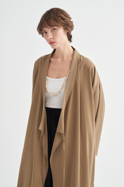 Carmen Tie-Detail Kimono, Black