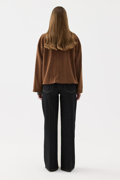 Jane Suede Jacket Camel