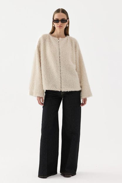 Gigi Plush Jacket Black