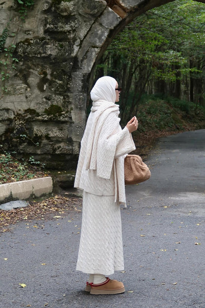 Polina Knitwear Set Dark Brown