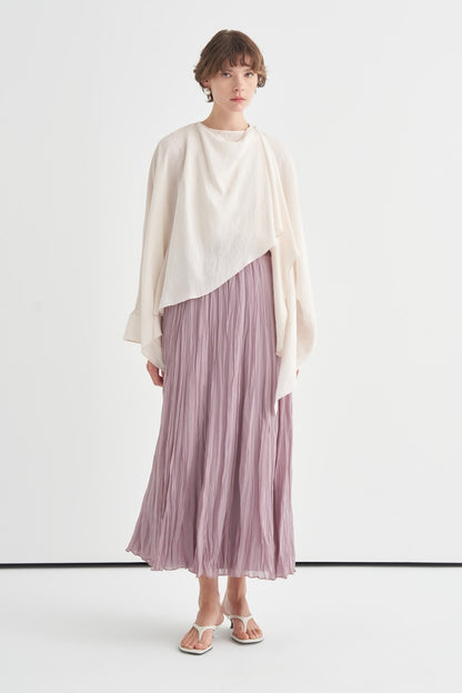 Luce Blouse with Shawl Detail, Soft Pink