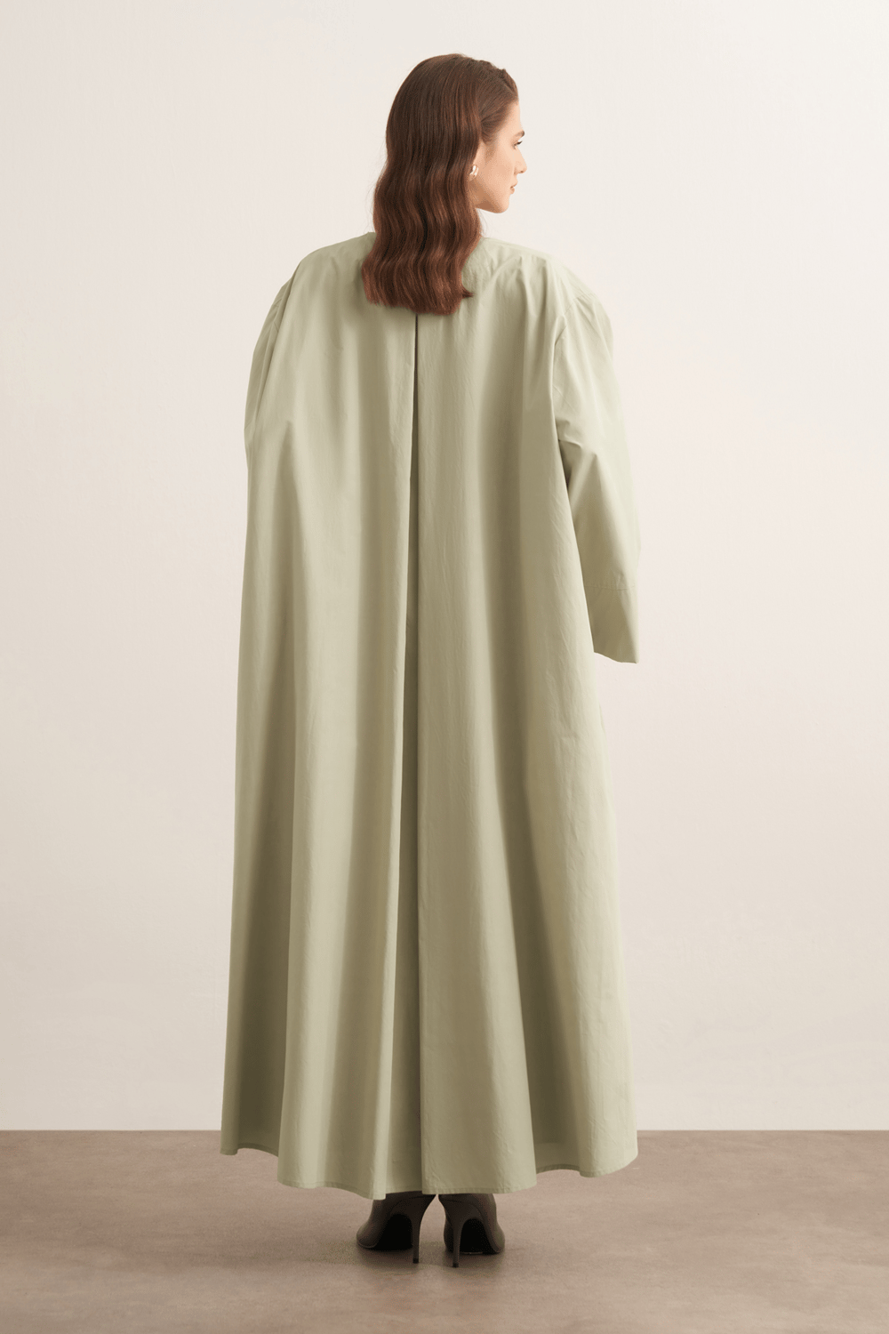 Inessa Premium Uzun Kimono Takımı Soft Yeşil