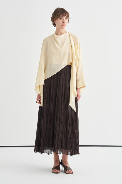 Luce Blouse with Shawl Detail, Soft Pink