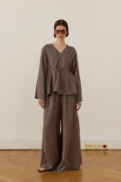 Layal Terracotta Blouse