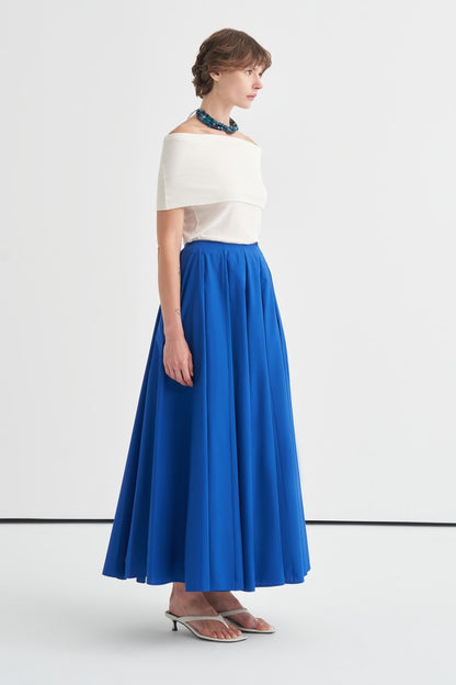 Lucia Skirt with Stitching Detail, Royal Blue