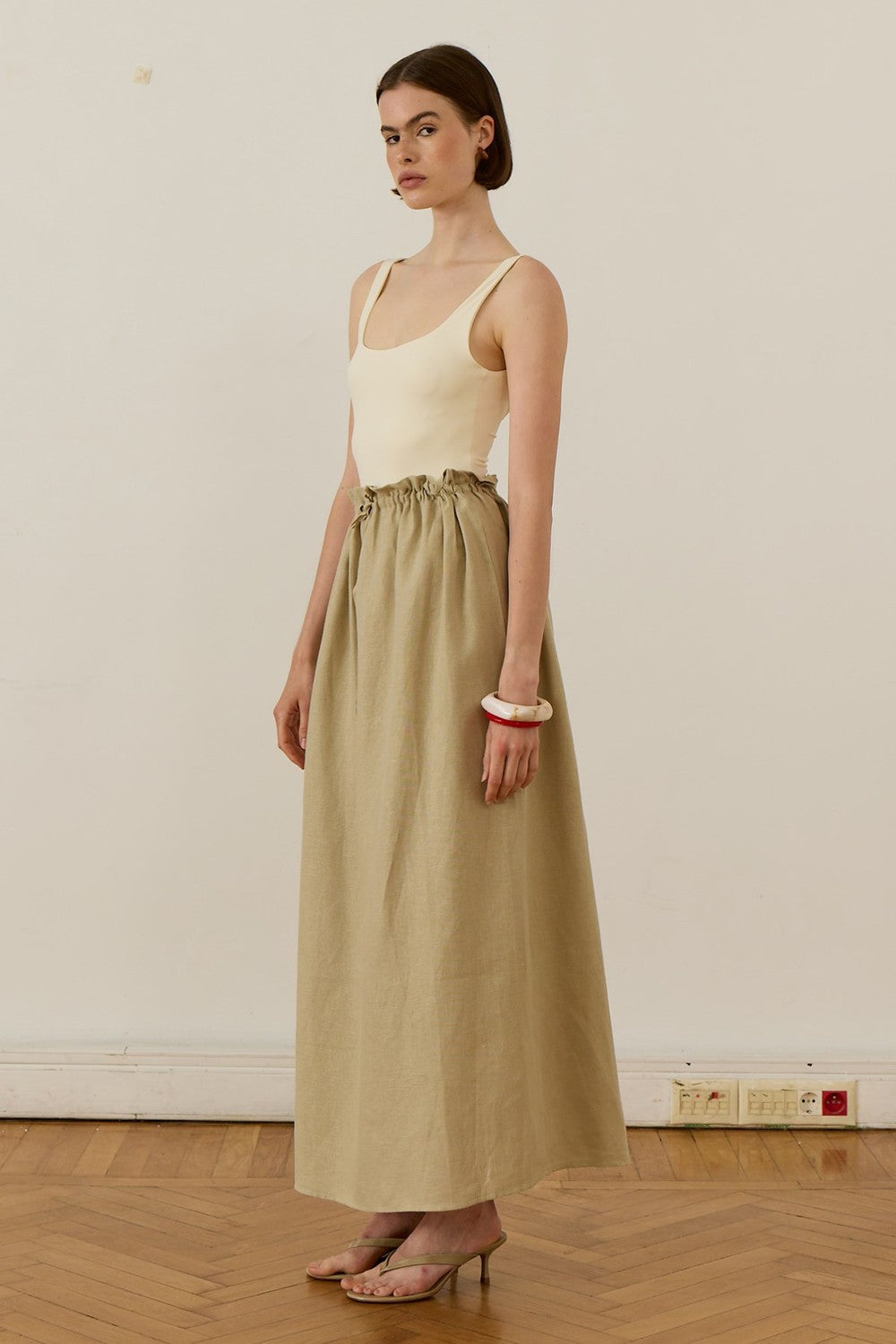 Nahla Maxi Skirt White