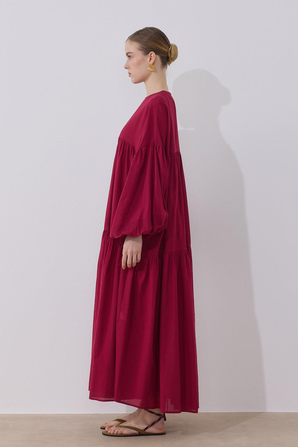 Soho Voile Dress Cherry Red