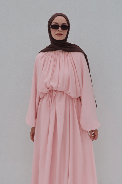 Fiore Elbise Pembe