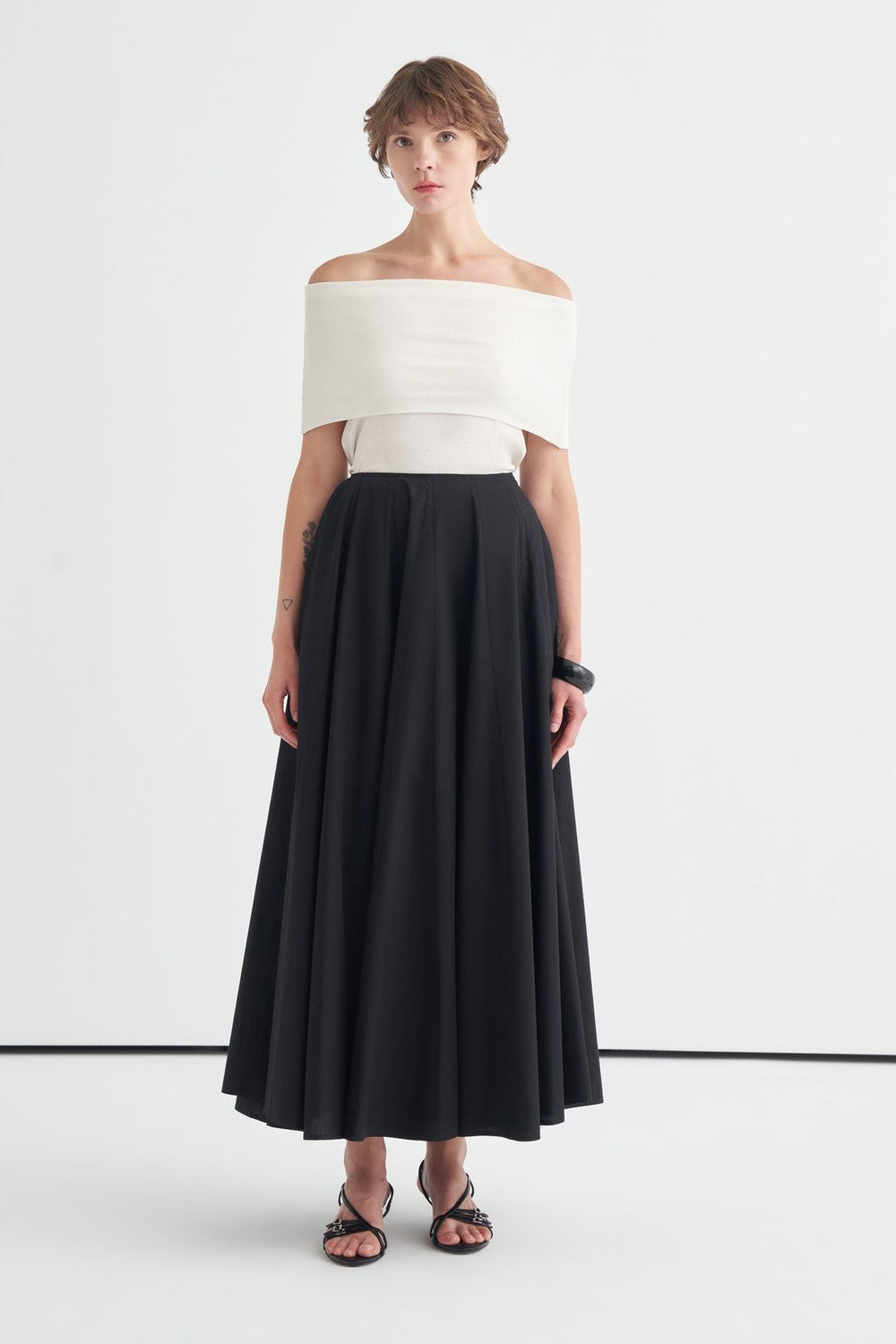 Lucia Skirt with Stitching Detail, Royal Blue