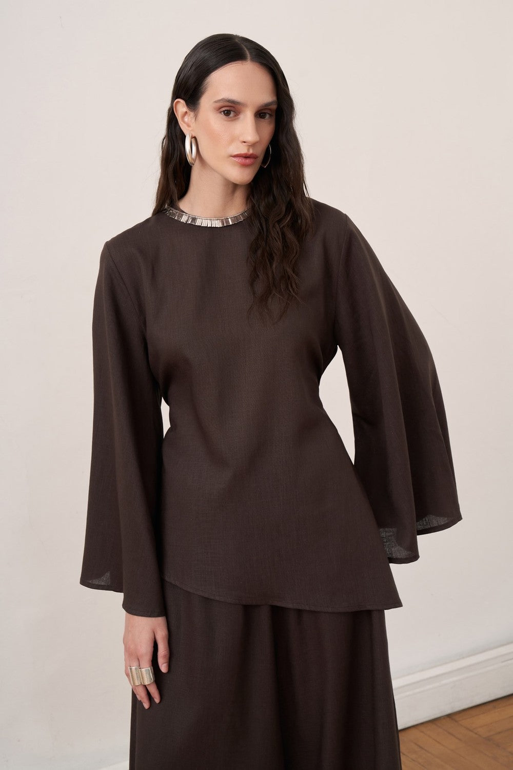 Sole Pantolonlu Keten Takım Olive