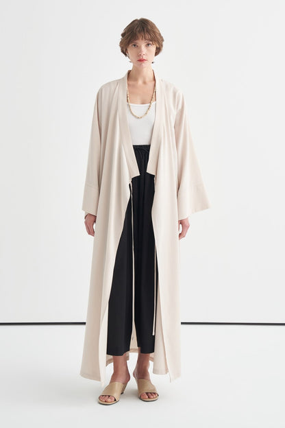 Carmen Tie-Detail Kimono, Black