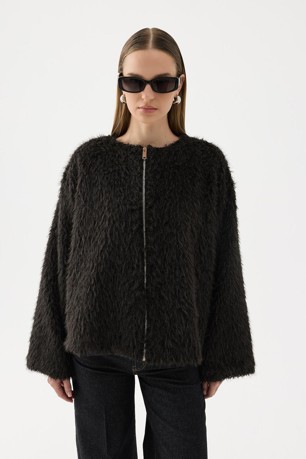 Gigi Plush Jacket Black