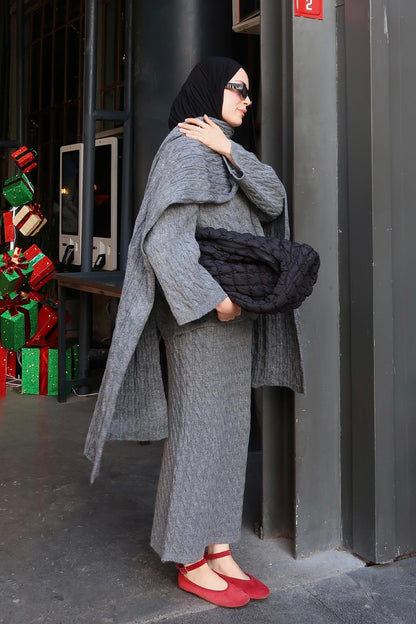 Polina Knitwear Set Dark Brown