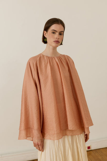 Medisa Draped Blouse White