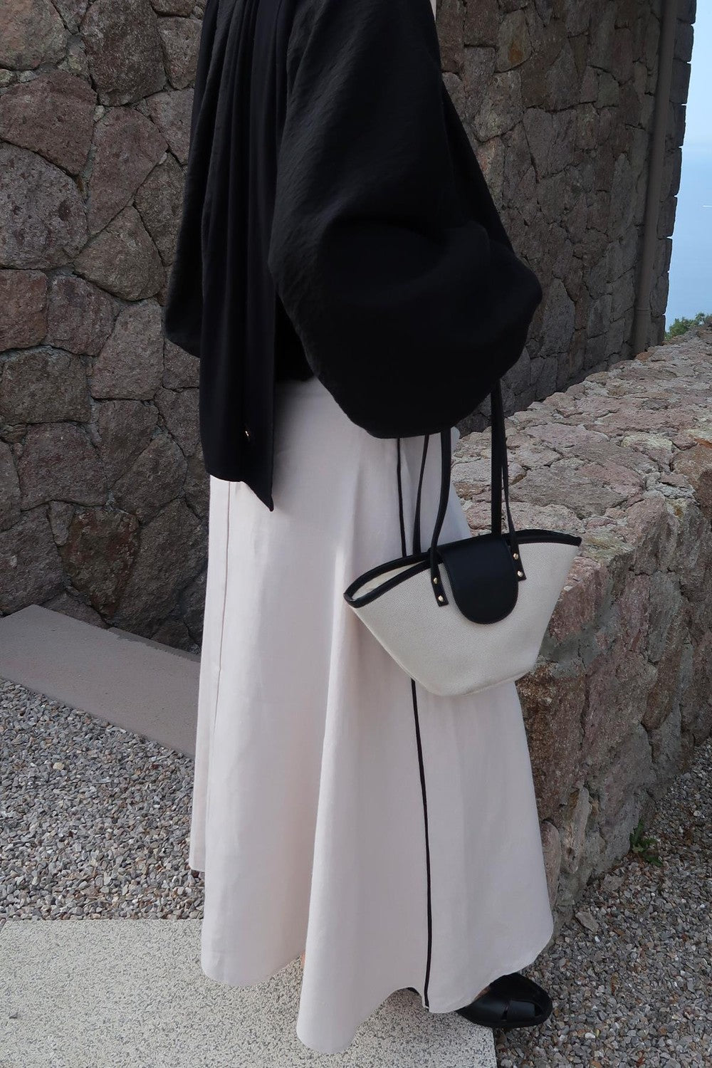 Vita Linen Skirt Cream