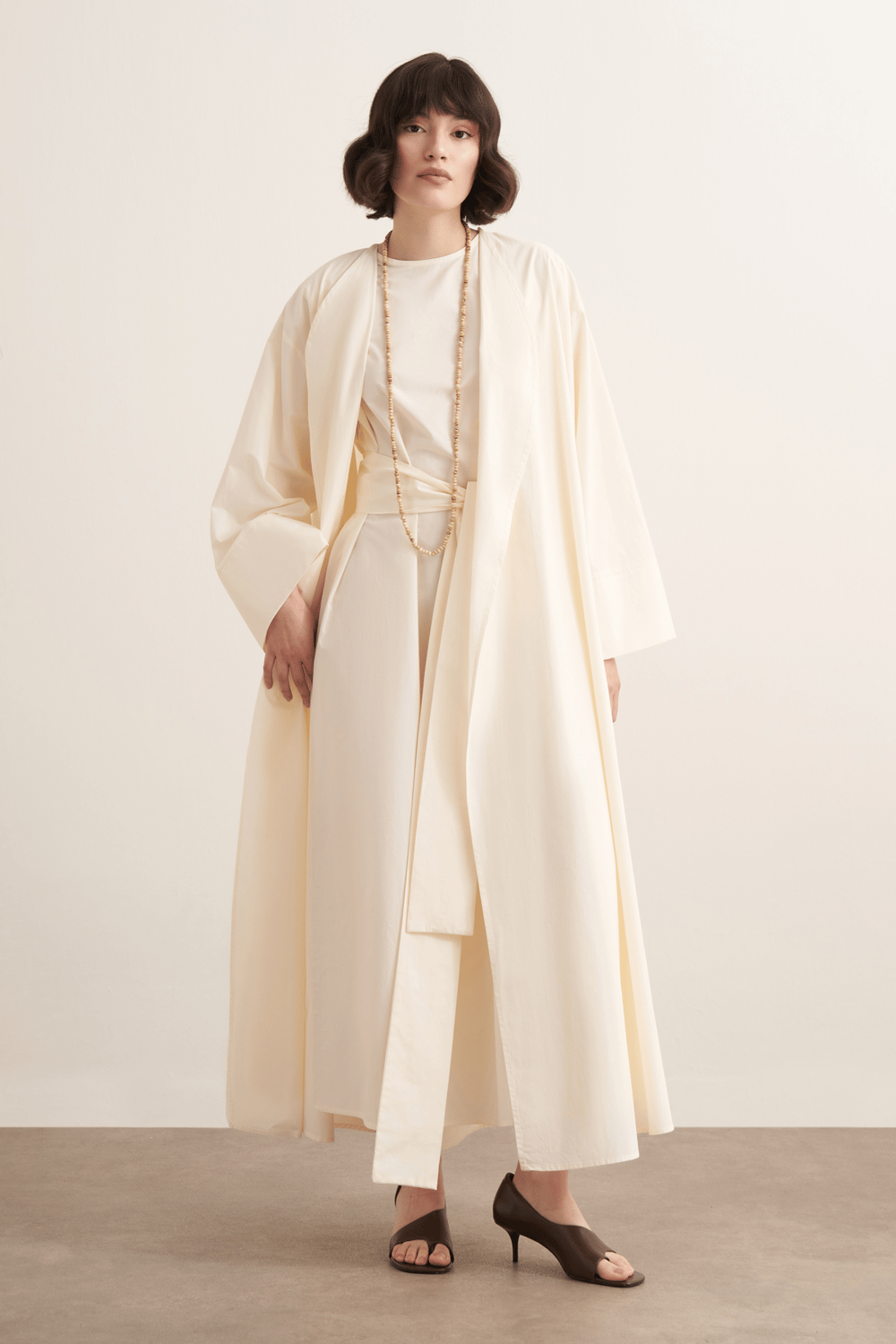 Inessa Premium Uzun Kimono Takımı Soft Yeşil