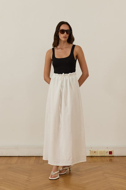 Nahla Maxi Skirt White