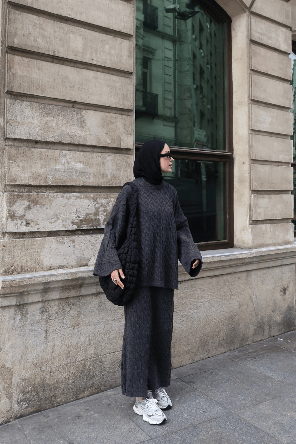 Polina Knitwear Set Dark Brown