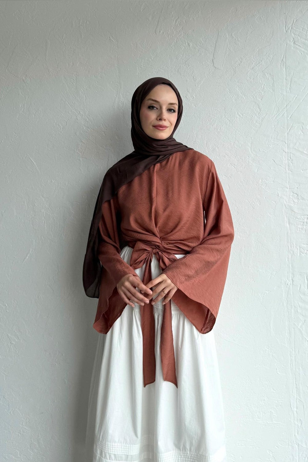Becca Blouse in Terracotta