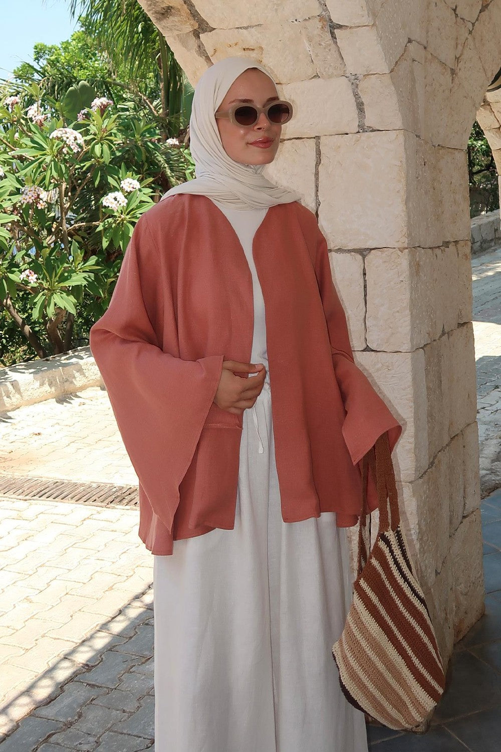 Lamis Kimono Terracotta