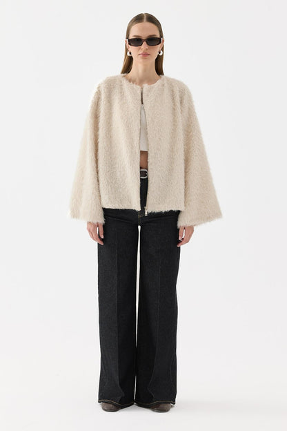 Gigi Plush Jacket Black