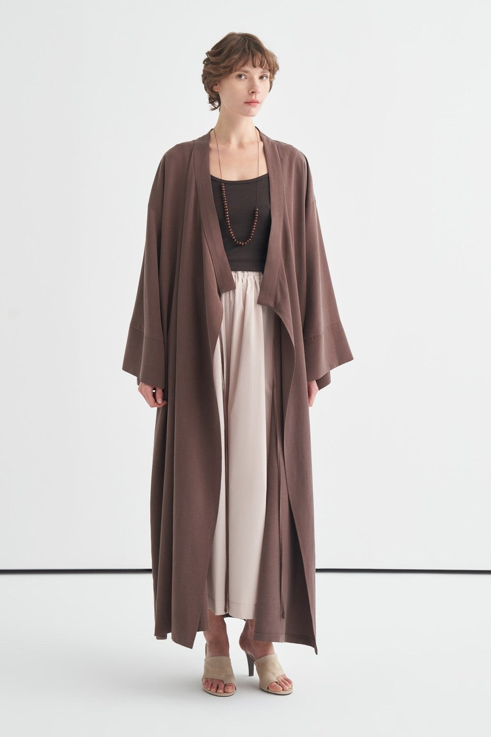 Carmen Tie-Detail Kimono, Black