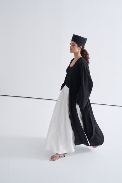 Daria Kimono with Slit Detail, Khaki