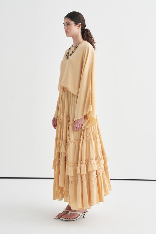 Regina Asymmetrical Skirt Yellow