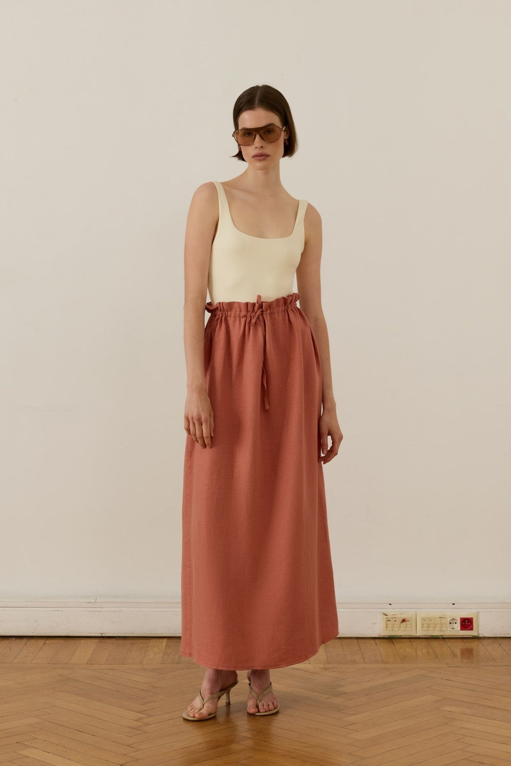 Nahla Maxi Skirt White