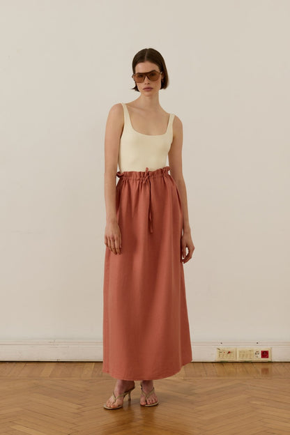 Nahla Maxi Skirt White