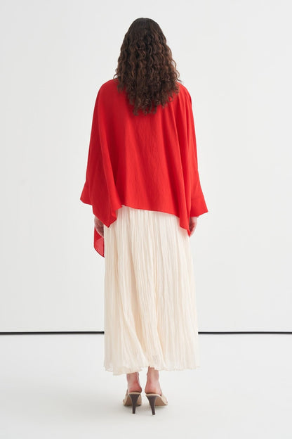 Luce Blouse with Shawl Detail, Soft Pink