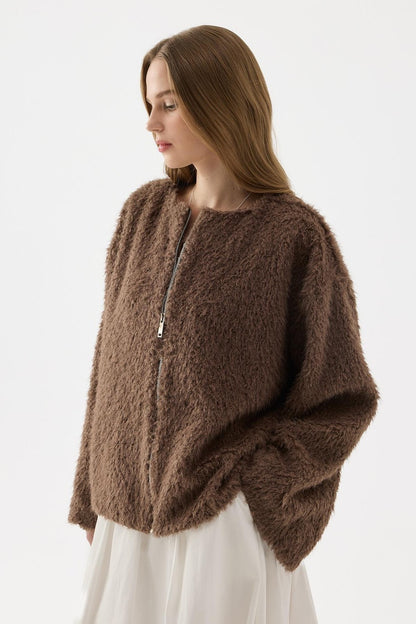 Gigi Plush Jacket Black